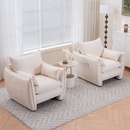 Sharp-Angle Modern Chair - Suitable for a variety of scenarios, this is a stylish single seat for modern spaces Beige