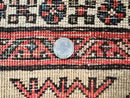 Antique Persian Runner 3 x 7, Camel Hair Runner 3x7 ft, Handmade Hallway Rug, Geometric Design, Tribal Rug, Persian Sarab Rug 3x7