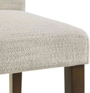 Ivory Upholstered Counter Height Bar Stools Set of Three