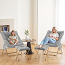 Extra Large Grey Ultrasoft Faux Fur Saucer Chair Foldable