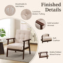 Mid-Century Fabric Upholstered Armchair Set Of Two