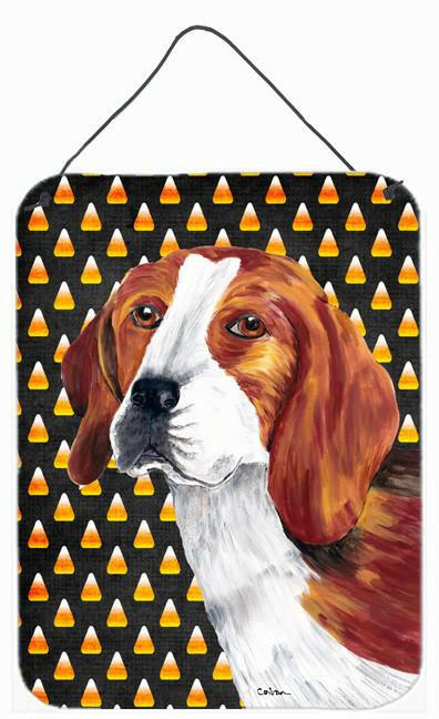 Beagle Candy Corn Halloween Portrait Wall or Door Hanging Prints