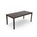 Elegant Patio Dining Set with Removable Cushions in Dark Brown Acacia Wood for Outdoor Spaces