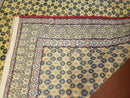 5x7 Authentic Handmade Rug Star Of David Wool Rug Green Rug Gold Rug 4x6 Rug