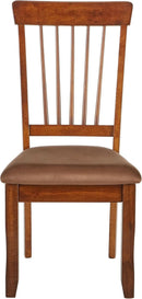 Berringer 18 Inch Rustic Dining Chair Set With Cushions Brown
