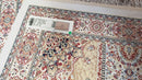 Beige & Cream Small Turkish Silk Rug, Bamboo Silk, Power-Loomed, Persian Design, High Quality, Soft Accent Rug, 3x5 ft, 2' 8" x 4' 11"