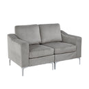 Modular Sectional Two-Seater Sofa , Corduroy Sectional Couch,Gray