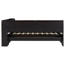 Full Size L-shaped Bookcases Bed with Power Outlets, USB Charging Ports,Two Drawers,Espresso
