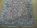 2' 8" X 12' Vintage Handmade India Floral Wool Runner Rug Nice
