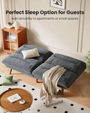 Corduroy Grey 73In Adjustable Backrest Futon SofaBed