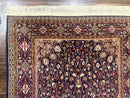 Indo Kashmiri Rug 3x5, Navy Blue, Very Fine 400 KPSI, Pair B