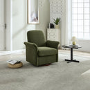 Swivel Accent Chair Modern Barrel Armchair with Wood Base for Bedroom Reading Waiting Living Room
