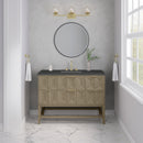 James Martin Emmeline 48" Single Bathroom Vanity, Pebble Oak