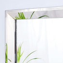 22 Inch By 47 Inch Large Wall Mirror With Angled Beveled Edge And Stainless Steel Frame