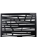 Outdoor & Indoor Privacy Screen Metal Privacy Screen 76' H×48' W Black Steel Decorative Panels