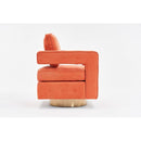 Swivel Barrel Chair for Living Room,360 Degree Swivel Club Modern Accent Single Sofa Chair, Small Leisure Arm Chair for Nursery, Hotel, Bedroom, Office