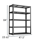 47 Inches Wide Metal Storage Rack, Heavy-Duty Steel Moisture-Proof And Waterproof 5-Layer Adjustable Storage Shelving Unit. Designed For Warehouse Storage (food Pantries, Industrial Use).