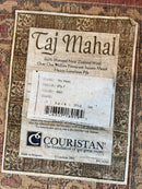 Couristan Rug 5.6 x 8, Floral Medallion, Dark Red Cream, Belgium Power Loomed Rug, Taj Mahal Rug, Vintage Oriental Wool Carpet