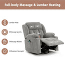 Large Rocker Swivel Recliner Chair With Massage And Heat