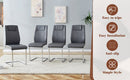 Table and chair set.63*31.4 Inch Pandora Patterned Sintered Stone Dining Table Set - 6 Dark Gray Chairs With Silver Metal Legs.Modern Light Luxury.Perfect For Dinner Room,Meeting Room,Kitchen,etc.