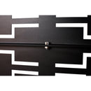 Outdoor & Indoor Privacy Screen Metal Privacy Screen 76' H×48' W, Freestanding Decorative Privacy Screen for Deck Balcony Patio, Privacy Fence Panels for Outside Lawn Garden PS112 BLACK