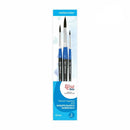 Rosa Studio Set of paint brushes 1. Squirrel. 3pc. Round (N 1,4,8). Short Handle.
