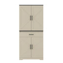 Modern Wooden Cabinet with Sturdy Frame for Living Room, Entryway, Bedroom, Hallway, Office, with LEDs,with Drawer