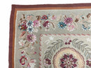 9x13 Needlepoint Carpet, French Design Rug, Hand-Knotted, Brand New Needlepoint Rug 9 x 13, English French European Style, Beige Floral