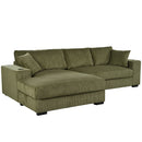 Mirod Large Sectional Sofa with Thick Cushions, and Built-in Cup Holders & Charging Ports