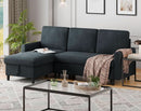 Dark Gray Convertible Sectional Sofa Bed Storage Drawer