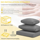 Outdoor Cushions 14 Piece Set Gray Water Repellent For 6 Seat Patio Sofa