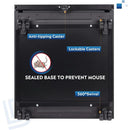 Compact Black Mobile Filing Cabinet Lockable With Drawers