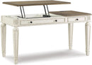 Realyn French Country 60 Inch Lift Top Desk USB Charging