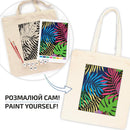 Rosa Talent Bright Leaves - Shopper Coloring Kit. Ecobag Painting Kit, Cotton 0.03 lb/in2, 14.96*16.54 inches.