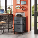 Mobile File Cabinet Rolling Printer Stand With 3 Drawers