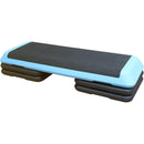 Adjustable Aerobic Stepper Workout Step with 4 Risers Fitness & Exercise Platform Trainer