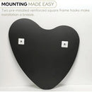 26 Inch Irregular Heart Wall Mirror For Home Decor