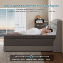 Full Gray 14Inch Premium Medium Firm Hybrid Mattress