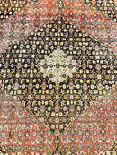 Rare Antique Persian Tabriz Rug 9x12, Red, Handmade, Wool