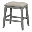 5-piece Counter Height Dining Table Set with Built-in Storage Shelves,Grey(OLD SKU W504S00143)