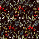 Wild Rose on Black Background Wallpaper