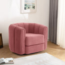 Swivel Accent Chair for Living Room, Sofa Chairs with Wood Base Side,  Comfy Swivel Accent Chair with Wide Upholstered, for Living Room