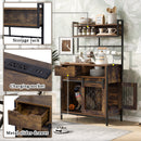Furniture Style 2 in 1 PET FRIENDLY Dog Crate Composite Desk Hutch in Rustic Brown MDF and Steel