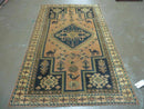 4' X 6' Antique Handmade Turkish Anatolian Wool Rug Camel Vegetable Dyes