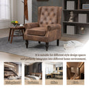 Modern Accent Armchair With Sturdy Wood Legs