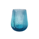 LINE COLORED GLASS GREEN - Set of 6