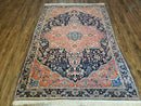 4.5' X 6.5' Handmade Antique Fine Indian Wool Rug Carpet Red