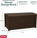 Outdoor Waterproof Storage Deck Box for Garden Use
