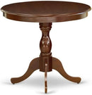 Round Dining Table 36x36 Inches With Pedestal Base