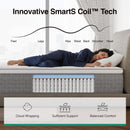 Queen Size Hybrid Mattress Gel Memory Foam Certipur US Certified